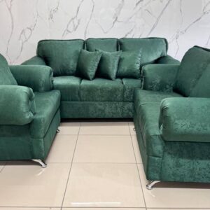 Juego de sala verde clásico